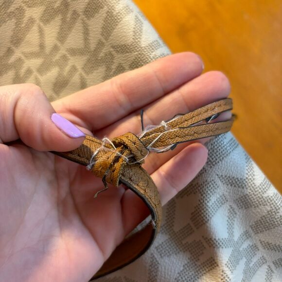 Large Michael Kors Jet Set Monogram MK Logo Bag Tote Baby Diaper Satchel Handbag - Picture 5 of 5